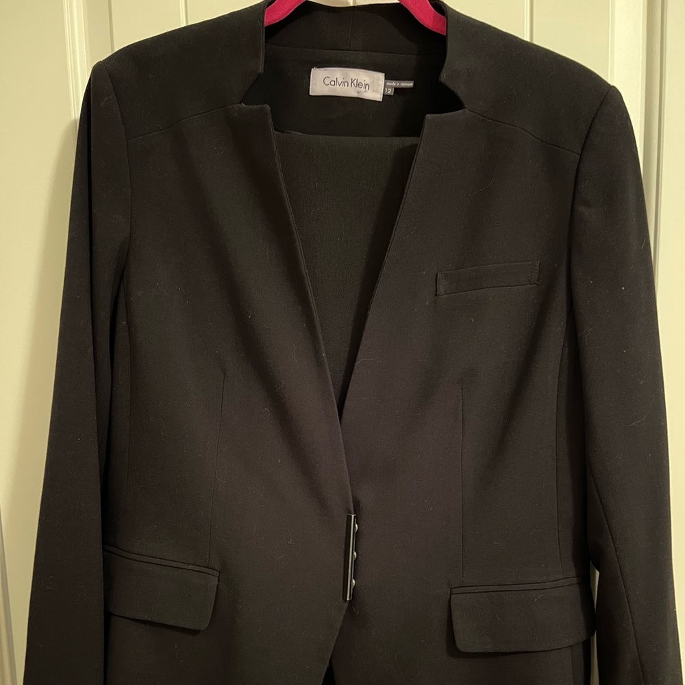 Calvin Klein Pant Suit BLACK sz 12